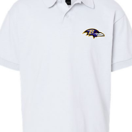 Baltimore Ravens Logo Youth Polo Shirt