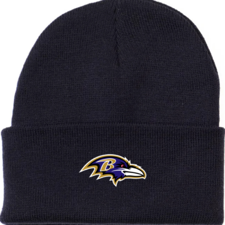 Baltimore Ravens Logo Knit Beanie