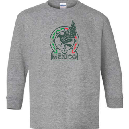 Mexico National Team Eagle Crest Youth Long Sleeve T-Shirt