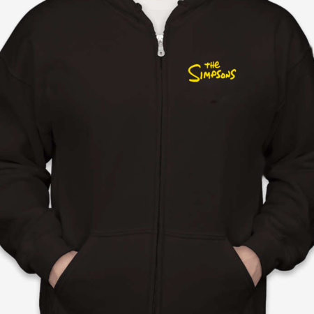 The Simpsons Logo Unisex Zip Hoodie