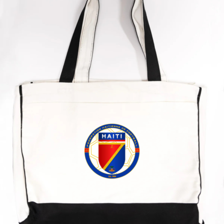 Haiti Football Federation Logo Trimmed Tote Bag