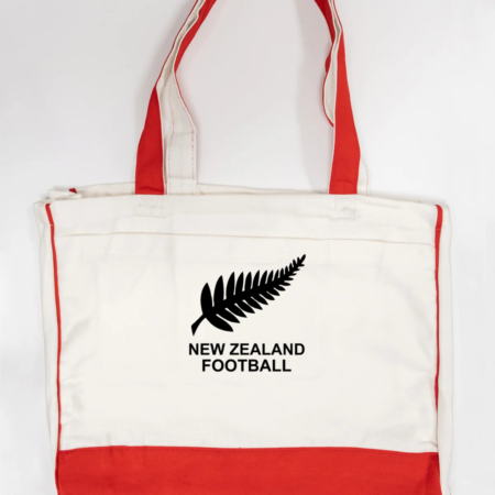 New Zealand Football Logo Trimmed Tote Bag
