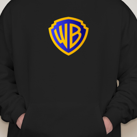 Warner Bros Inspired Shield Logo Unisex Pullover Hoodie