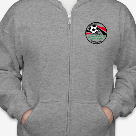 Egypt Football Zip Hoodie Unisex National Team Soccer Streetwear