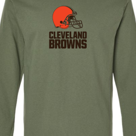 Classic Cleveland Browns Logo Men’s Long Sleeve T-Shirt