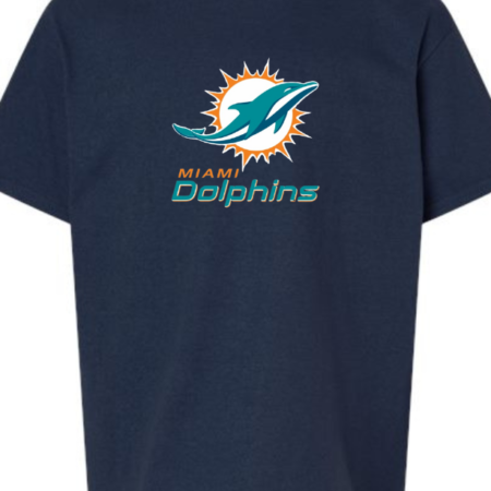 Youth Miami Dolphins Logo Inspired T-Shirt