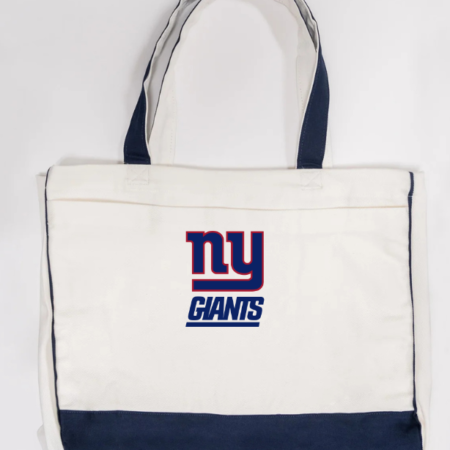 New York Giants Logo Trimmed Tote Bag