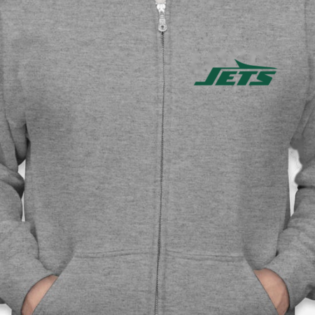 New York Jets Logo Unisex Zip Hoodie