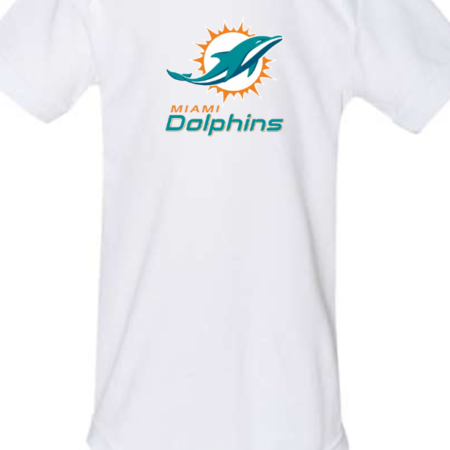 Miami Dolphins Baby Bodysuit Infant Football Game Day Outfit