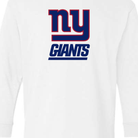 New York Giants Logo Youth Long Sleeve T-Shirt