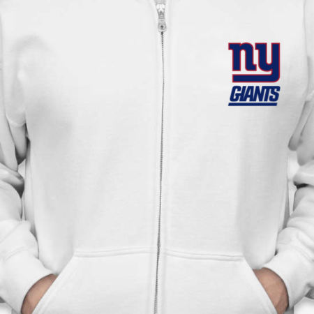 New York Giants Zip Hoodie Unisex Football for Men and Women