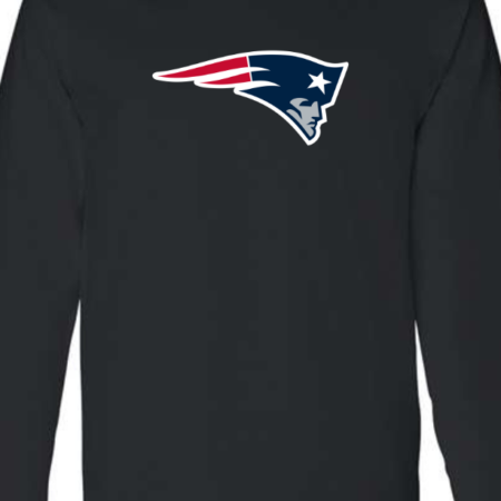 Classic New England Patriots Logo Men’s Long Sleeve T-Shirt