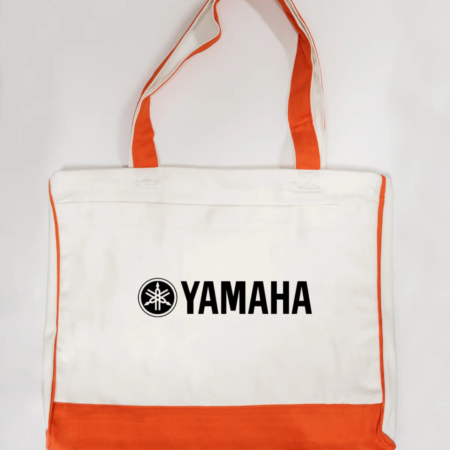 Yamaha Logo Trimmed Tote Bag