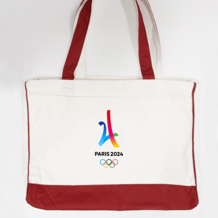 Paris 2024 Olympics Logo Trimmed Tote Bag