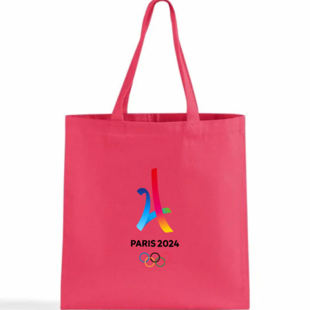 Paris 2024 Olympic Games Logo Canvas Tote Bag