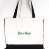 Rick and Morty Logo Trimmed Tote Bag