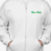 Rick and Morty Zip Hoodie Unisex