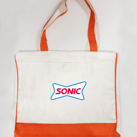 Sonic Drive-In Logo Trimmed Tote Bag
