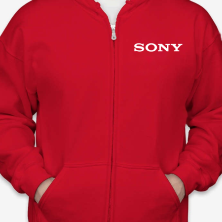 SONY Logo Unisex Zip Hoodie