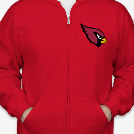 Arizona Cardinals Logo Unisex Zip Hoodie
