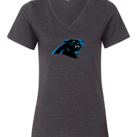 Carolina Panthers Women’s V-Neck T-Shirt Football Fan Tee