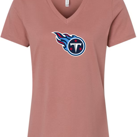 Tennessee Titans Women’s V-Neck T-Shirt NFL Inspired Fan Tee