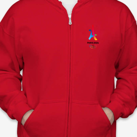 Paris 2024 Olympics Unisex Zip Hoodie