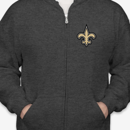 New Orleans Saints Logo Unisex Zip Hoodie