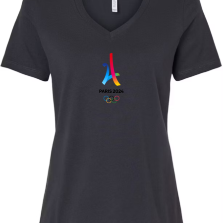 Paris 2024 Women’s V-Neck T-Shirt Olympic Games Fan Tee