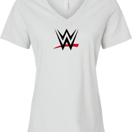 WWE Logo Women’s V-Neck T-Shirt | Wrestling Fan Tee