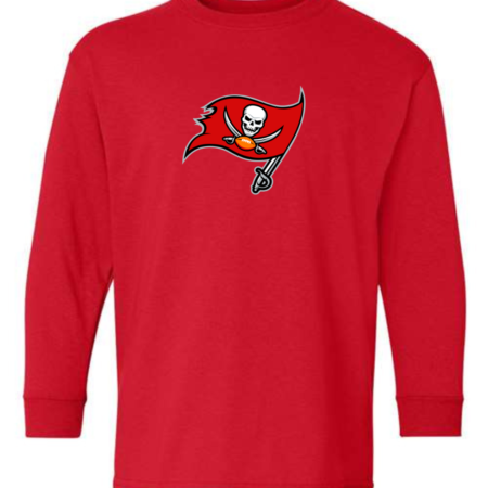 Tampa Bay Buccaneers Logo Youth Long Sleeve T-Shirt