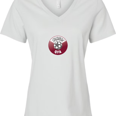 Qatar QFA Logo Women’s V-Neck T-Shirt